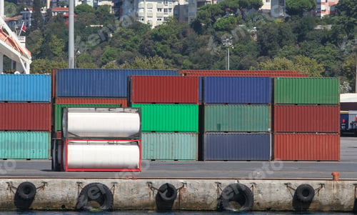 Preview: Containers Waiting To Transfer In A Port