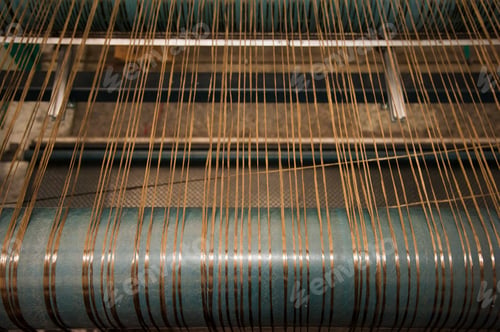 Preview: Textile Industry - Yarn Spools On Spinning Machine In A Textile Factory