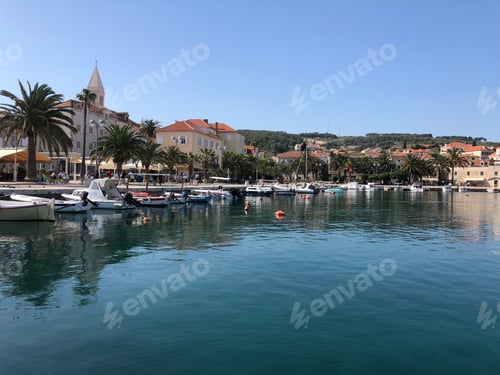 Preview: The Harbor Of Supetar On Brac Island In Croatia