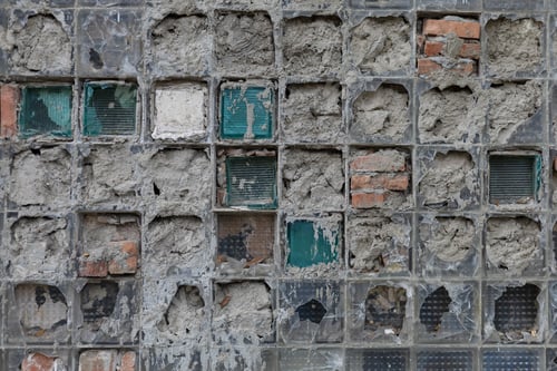 Preview: Old Cracked Grunge Texture Wall Background, Toned