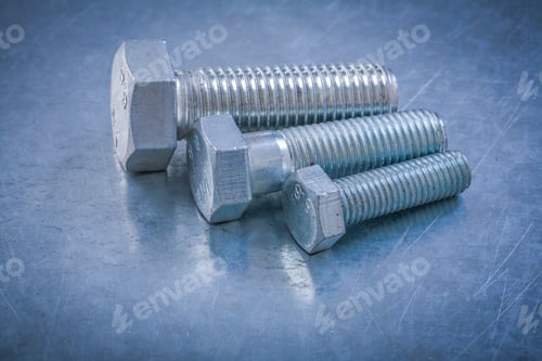 Preview: Metal Bolt Details On Metallic Background Maintenance Concept.