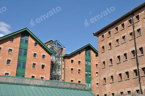 Preview: Gloucester Docks With Typical Warehouse Buildings, United Kingdom