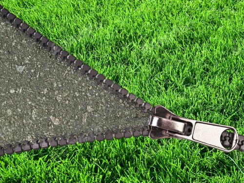 Preview: Zipper With Grass And Asphalt