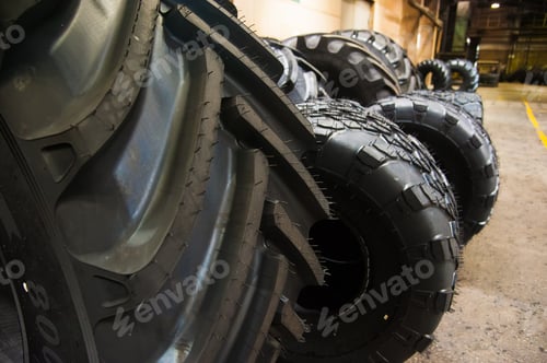 Preview: Manufacture Of Tires. Tyre Production Machine Conveyor
