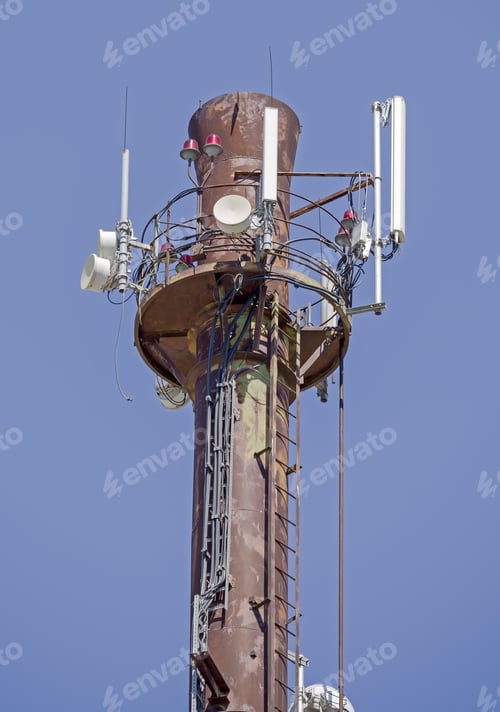 Preview: Power Plant Pipe With Cellular Aerials