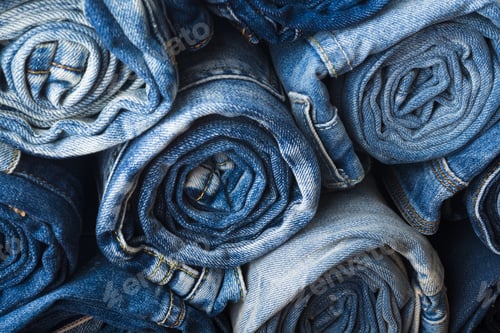 Preview: Background Of A Stack Rolled Jeans