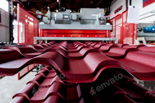 Preview: Metal Sheet Forming Machine At The Modern Metalwork Factory.