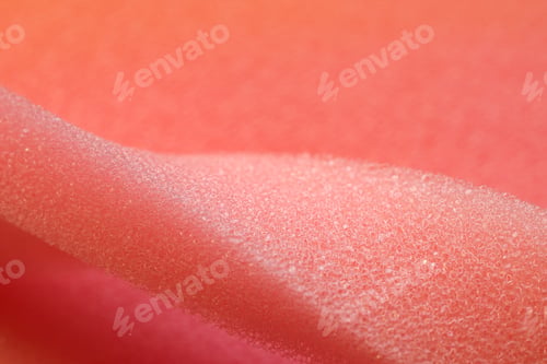 Preview: White And Pink Artificial Foam, Foam Texture On A Light Background.