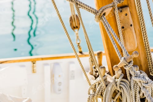 Preview: Classic Sailboat Rigging Mooring Nautical Ropes.