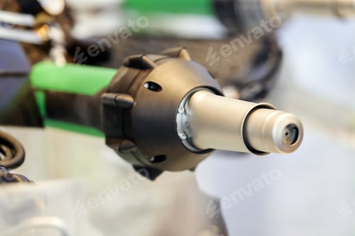 Preview: Laser Machine For Manufacture In Industry Advanced Technology; Note Shallow Depth Of Field