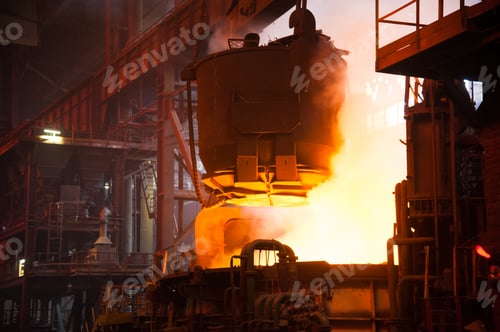 Preview: Metal Structures And Buildings Of The Old Metallurgical Plant Inside And Outside. The Process Of