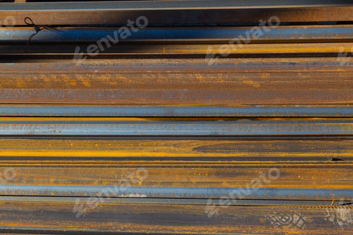 Preview: Metal Base Universal Background. Store Product Warehouse. Steel Tubes