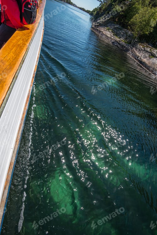 Preview: Fishing Vessel Slowly Passing Through Shallow Waters.