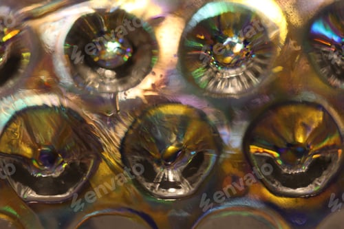 Preview: Blurred Abstract Creative Background. Gold And Yellow Background. Lens Flare. Colorful Bokeh Light