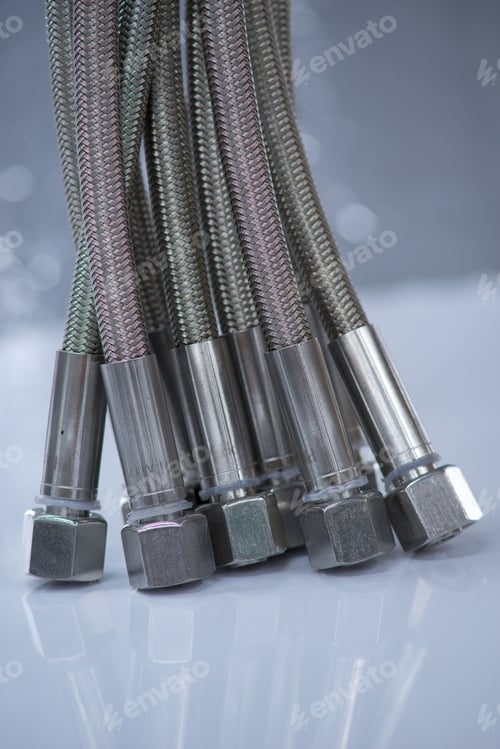 Preview: Stainless Steel Pressure Hose With Screw Connection.