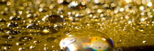 Preview: Biodiesel Drops, Bubbles Biofuel, Vegetable Oil, Yellow And Orange Emulsion Bubbles For Background.