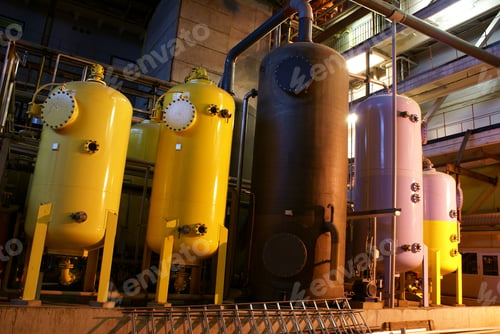 Preview: Tanks Of Water Treatment At A Power Plant