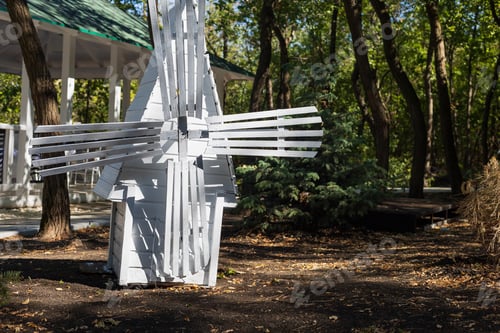 Preview: Decorating A Garden, City Park Or Leisure Space. Decorative Paraphernalia. Selective Focus