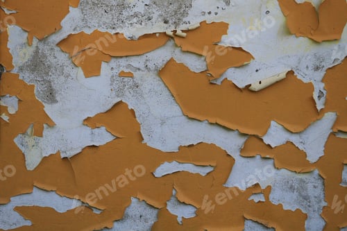 Preview: Old Vintage Retro Grunge Wall With Peeling Paint. Abstract Shabby Background