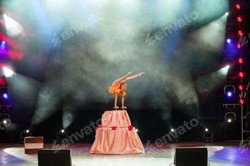 Preview: Performances Beautiful Girls Gymnasts In The Circus