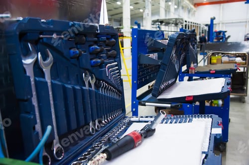 Preview: Technological Line For The Production Of Buses. Bus Production Manufacture
