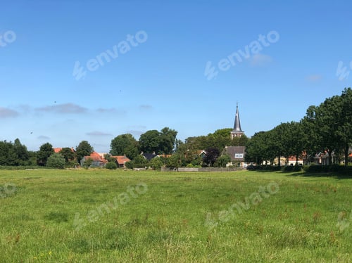 Preview: Village Kûbaard In Friesland The Netherlands