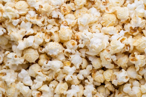Preview: Popcorn Background. Caramel Sweet Corn. Cinema Snack.