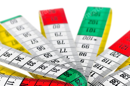 Preview: Tailor'S Tape Measure Over The White Background