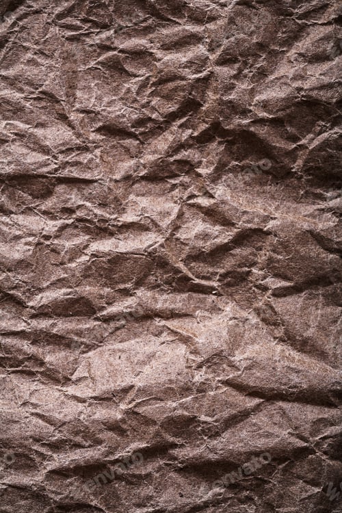 Preview: Vintage Grunge Crumpled Paper Vertical Image.