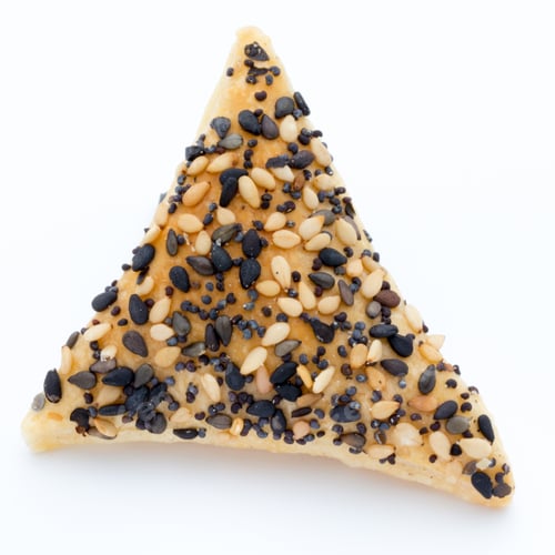 Preview: Crisps With Nuts And Seeds Stacked On A White Background.