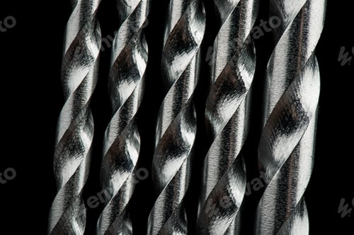 Preview: Drill Bits, Isolated On White Background Close-Up