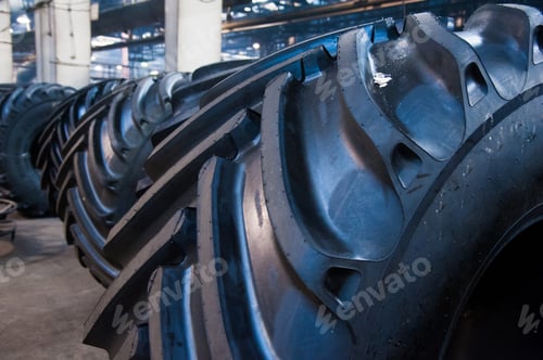 Preview: Manufacture Of Tires. Tyre Production Machine Conveyor