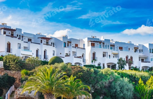 Preview: Facades Of Mediterranean Modern Buildings.