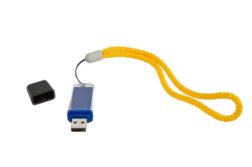 Preview: Usb Flash Drive On The White Background
