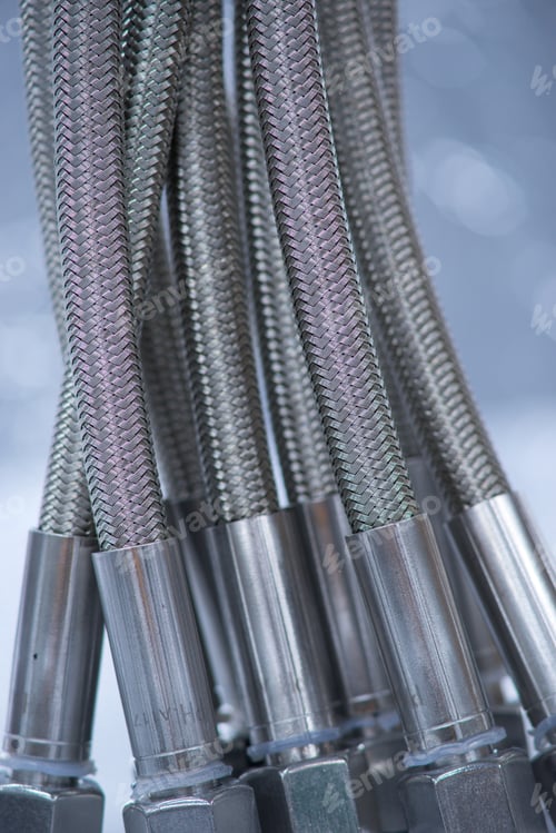 Preview: Stainless Steel Pressure Hose With Screw Connection.