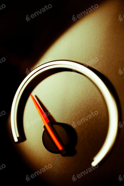 Preview: Detail Of An Empty Gauge With A Pointing Needle