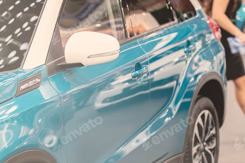 Preview: Rearview Mirror On The Motor Vehicle, Note Shallow Depth Of Field