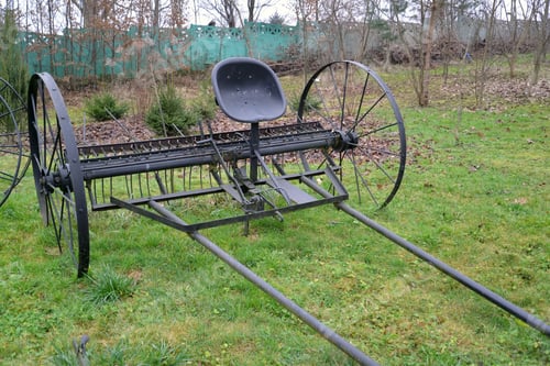 Preview: Horse Rake Lies On A Grass