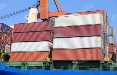 Preview: Container Ship Is Loading In A Port