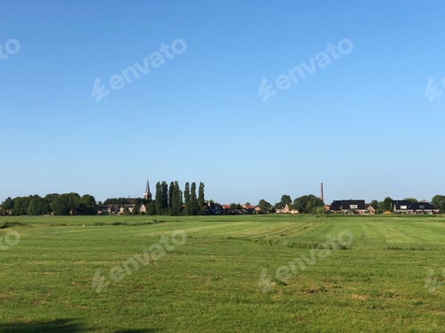 Preview: Village Easterlittens In Friesland The Netherlands