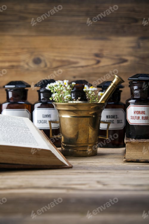 Preview: The Ancient Natural Medicine, Herbs, Medicines And Old Book