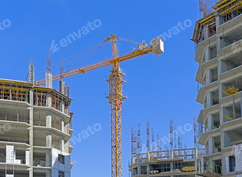 Preview: Lifting Faucet On A Background Blue Sky
