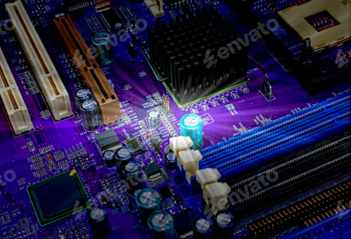 Preview: Empty Cpu Processor Socket With Pins On Motherboard