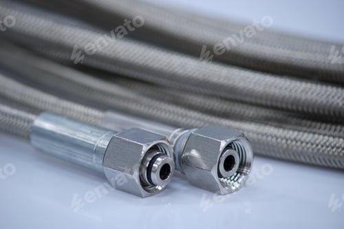Preview: Stainless Steel Pressure Hose With Screw Connection.