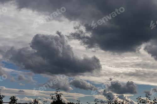 Preview: Dramatic Stormy Sky Before Rain And Hurricane. Background