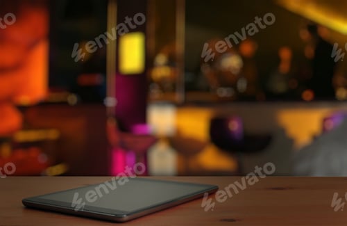 Preview: Modern Tablet, Bar In A Night Club
