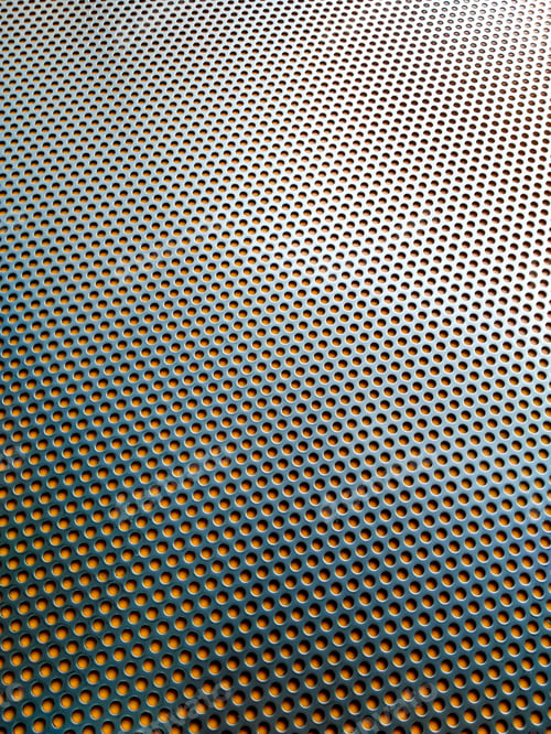Preview: Perforated Stainless Steel Sheet, Perforated Iron Plate For Industrial Background.