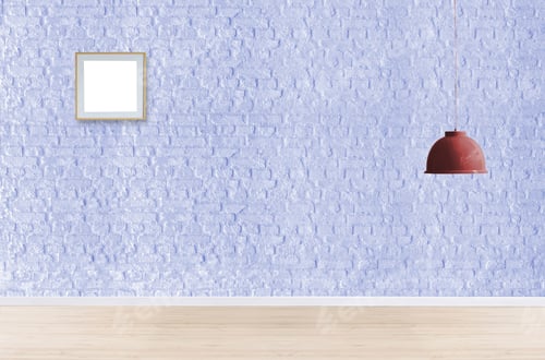 Preview: Brick Wall and Wooden Floor with Light Fixture