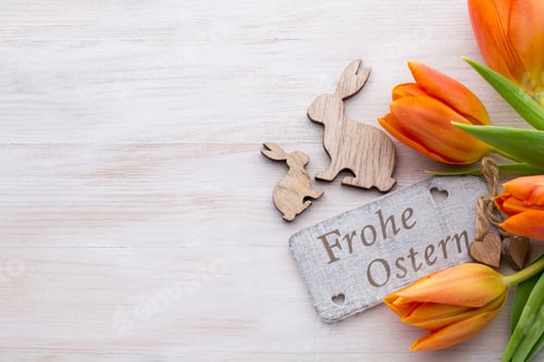 Preview: Easter And Spring Accessories. Greeting Card.
