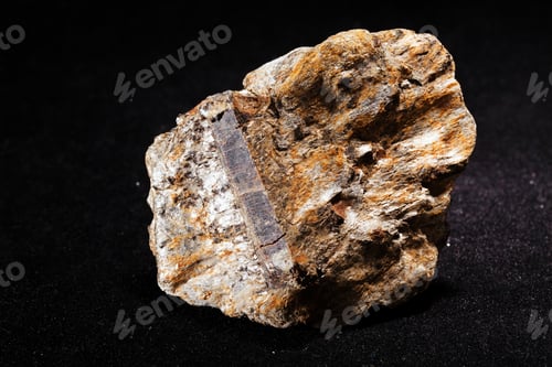 Preview: Opaque Mineral Staurolit In Micashist